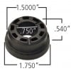Delrin Control Arm Bushing - 1.5" x .540" - Small Shoulder