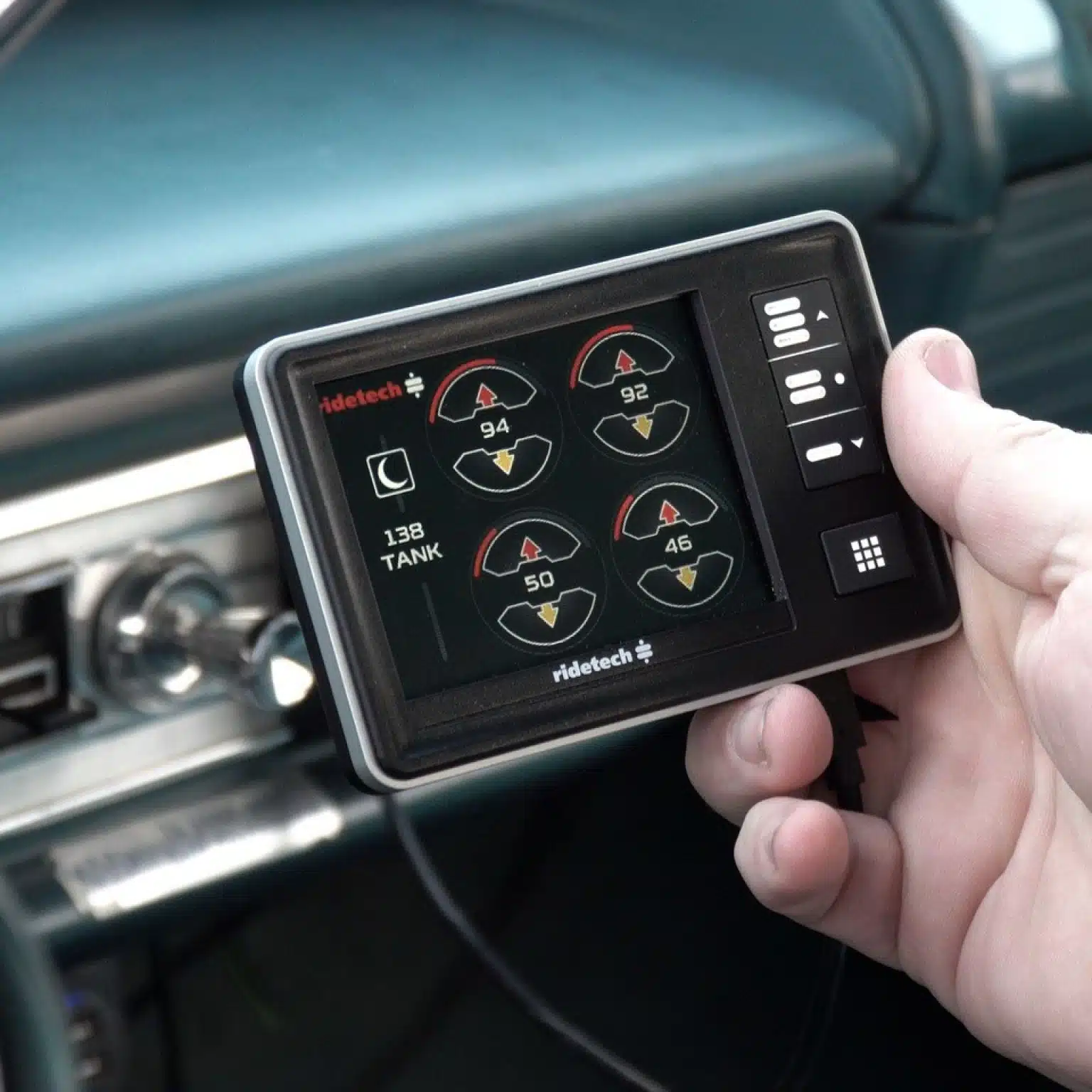 HKI Air Suspension Remote Control Management System – Smart Phone Controller Combo – For Adjustable Air Ride – Wiring Harness Included