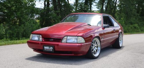 Autumn Schwalbe's freshly updated Fox Body Mustang with Ridetech suspension.