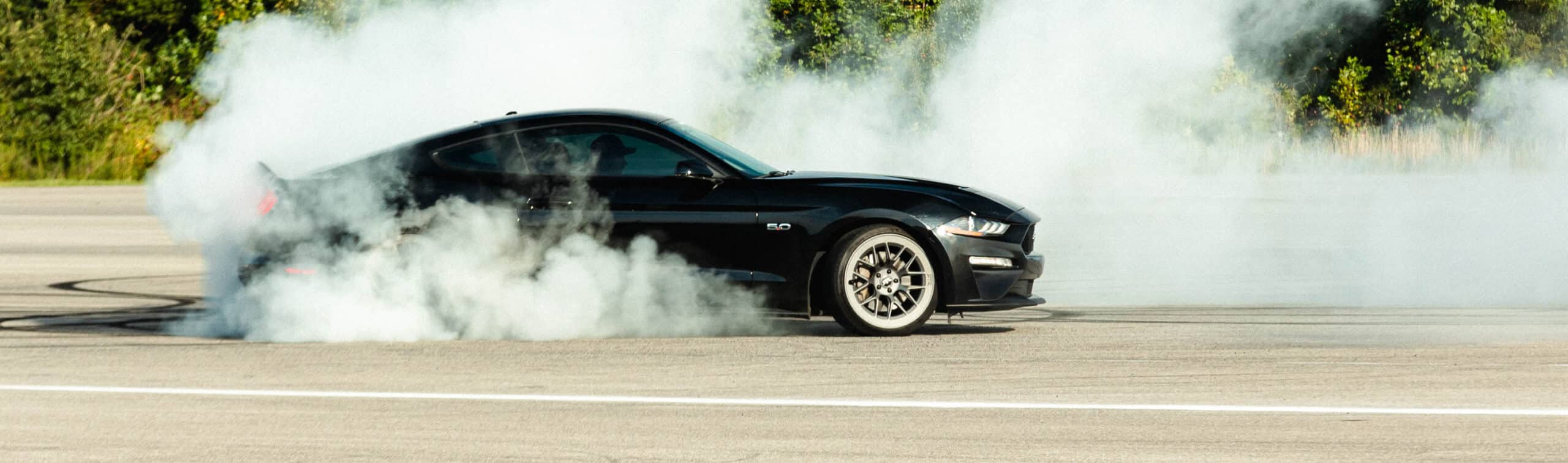 s550 mustang burnout