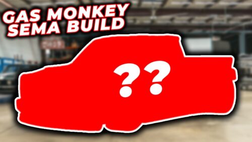 Gas Monkey Garage OBS Pickup truck SEMA Build video thumbnail image.