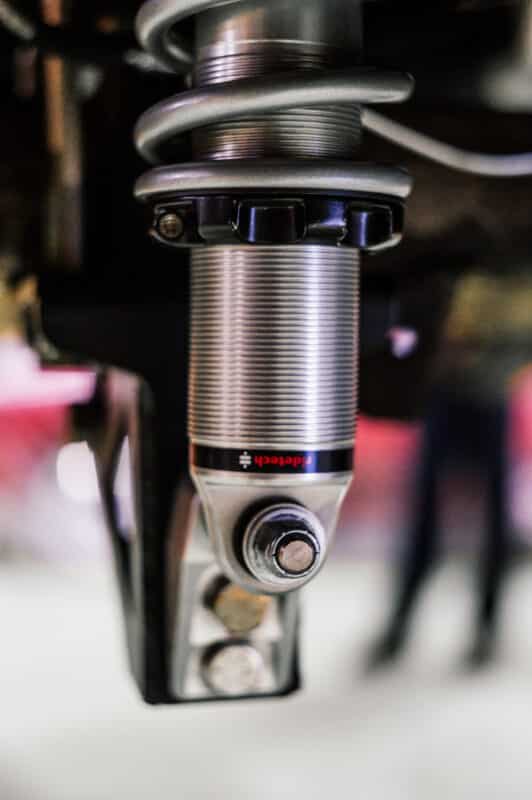 F100 Coil-over installed in the rear close up image