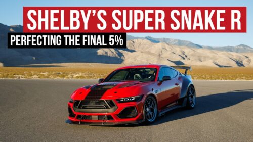 Shelby American SS-R Mustang on racetrack